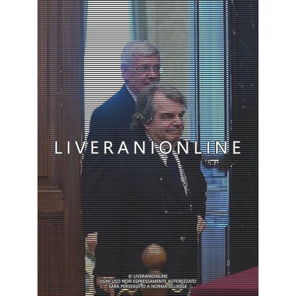 Consultazioni conclusive dopo la Crisi di Governo, del premier incaricato Paolo Gentiloni alla Camera Roma 12 dicembre 2016 nella foto i capigruppo di Forza Italia di Camera e Senato, Renato Brunetta e Paolo Romani Â©Corradetti / AGENZIA ALDO LIVERANI SAS