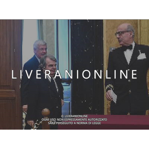 Consultazioni conclusive dopo la Crisi di Governo, del premier incaricato Paolo Gentiloni alla Camera Roma 12 dicembre 2016 nella foto i capigruppo di Forza Italia di Camera e Senato, Renato Brunetta e Paolo Romani Â©Corradetti / AGENZIA ALDO LIVERANI SAS