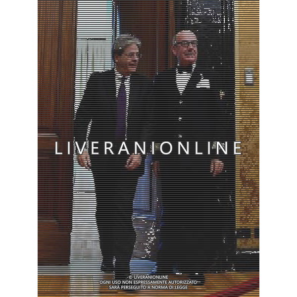 Consultazioni conclusive dopo la Crisi di Governo, del premier incaricato Paolo Gentiloni alla Camera Roma 12 dicembre 2016 nella foto Paolo Gentiloni al termine delle consultazioni ©Corradetti / AGENZIA ALDO LIVERANI SAS