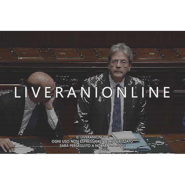 Camera la votazione di fiducia sulle dichiarazioni programmatiche del presidente del Consiglio Paolo Gentiloni Roma 13 dicembre 2016 nella foto Paolo Gentiloni e Angelino Alfano ©Corradetti / AGENZIA ALDO LIVERANI SAS
