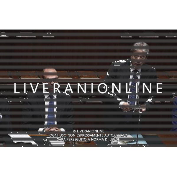 Camera la votazione di fiducia sulle dichiarazioni programmatiche del presidente del Consiglio Paolo Gentiloni Roma 13 dicembre 2016 nella foto Paolo Gentiloni e Angelino Alfano ©Corradetti / AGENZIA ALDO LIVERANI SAS