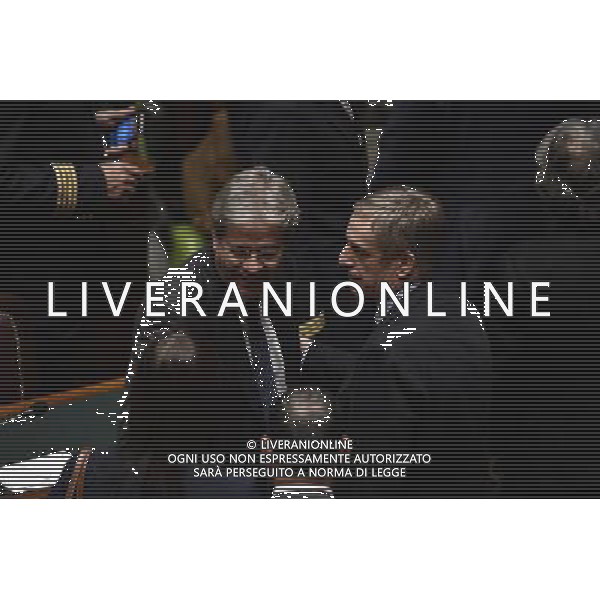 Camera la votazione di fiducia sulle dichiarazioni programmatiche del presidente del Consiglio Paolo Gentiloni Roma 13 dicembre 2016 nella foto Paolo Gentiloni e Gianni Cuperlo ©Corradetti / AGENZIA ALDO LIVERANI SAS