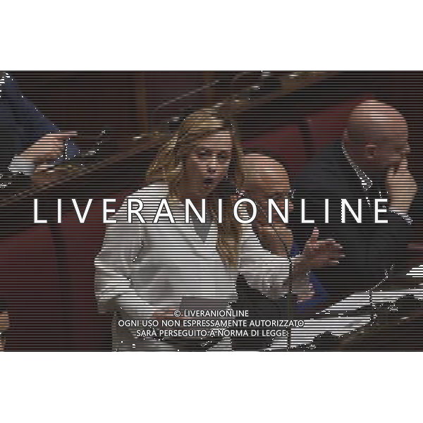 Camera la votazione di fiducia sulle dichiarazioni programmatiche del presidente del Consiglio Paolo Gentiloni Roma 13 dicembre 2016 nella foto Giorgia Meloni ©Corradetti / AGENZIA ALDO LIVERANI SAS