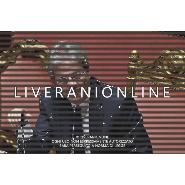 Senato Seduta Pubblica. Discussione sulle comunicazioni del Presidente del Consiglio dei Ministri Paolo Gentiloni Roma 14 dicembre 2016 nella foto Paolo Gentiloni ©Corradetti / AGENZIA ALDO LIVERANI SAS