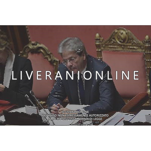 Senato Seduta Pubblica. Discussione sulle comunicazioni del Presidente del Consiglio dei Ministri Paolo Gentiloni Roma 14 dicembre 2016 nella foto Paolo Gentiloni ©Corradetti / AGENZIA ALDO LIVERANI SAS