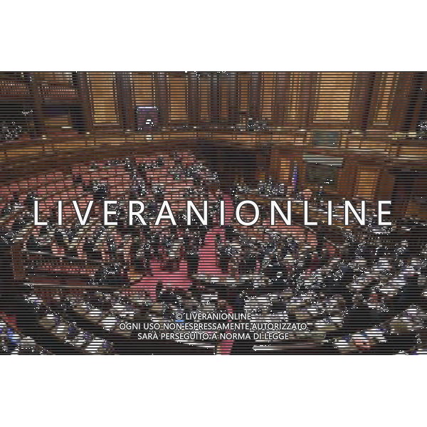 Senato Seduta Pubblica. Dibattito sulla fiducia al nuovo esecutivo Roma 14 dicembre 2016 nella foto aula con i senatori ©Corradetti / AGENZIA ALDO LIVERANI SAS
