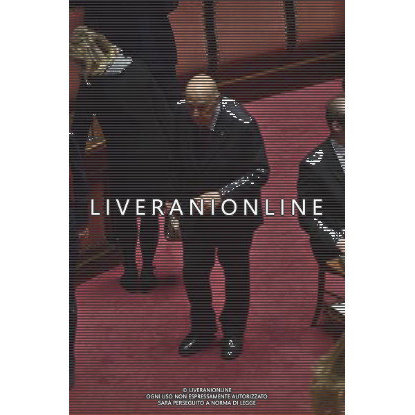 Senato Seduta Pubblica. Dibattito sulla fiducia al nuovo esecutivo Roma 14 dicembre 2016 nella foto Giorgio Napolitano lascia l\'aula dopo il voto ©Corradetti / AGENZIA ALDO LIVERANI SAS
