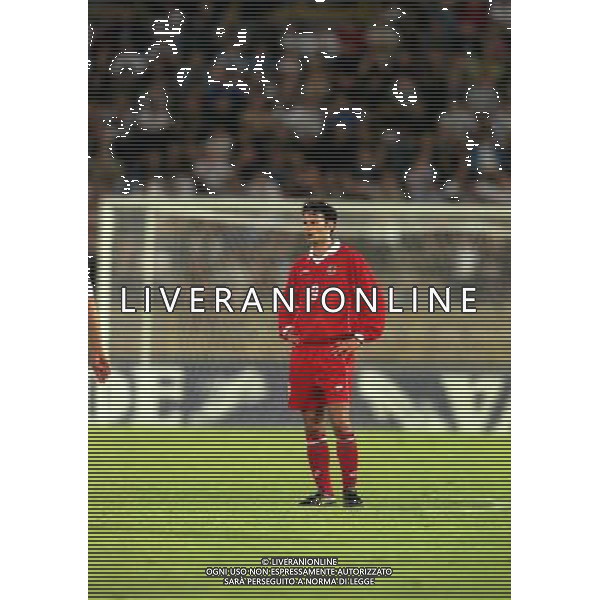 05-06 1999 BOLOGNA STADIO DALL\'ARA ITALIA GALLES NELLA FOTO RYAN GIGGS AG ALDO LIVERANI SAS
