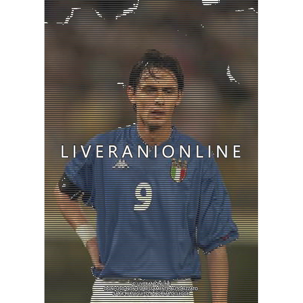 05-06 1999 BOLOGNA STADIO DALL\'ARA ITALIA GALLES NELLA FOTO FILIPPO INZAGHI AG ALDO LIVERANI SAS