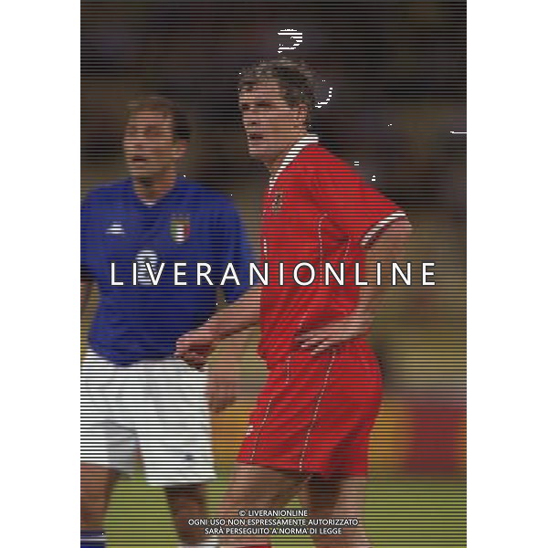 05-06 1999 BOLOGNA STADIO DALL\'ARA ITALIA GALLES NELLA FOTO HUGHES MARK AG ALDO LIVERANI SAS