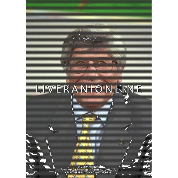 05-06 1999 BOLOGNA STADIO DALL\'ARA ITALIA GALLES NELLA FOTO LUCIANO NIZZOLA PRESIDENTE LEGA CALCIO AG ALDO LIVERANI SAS
