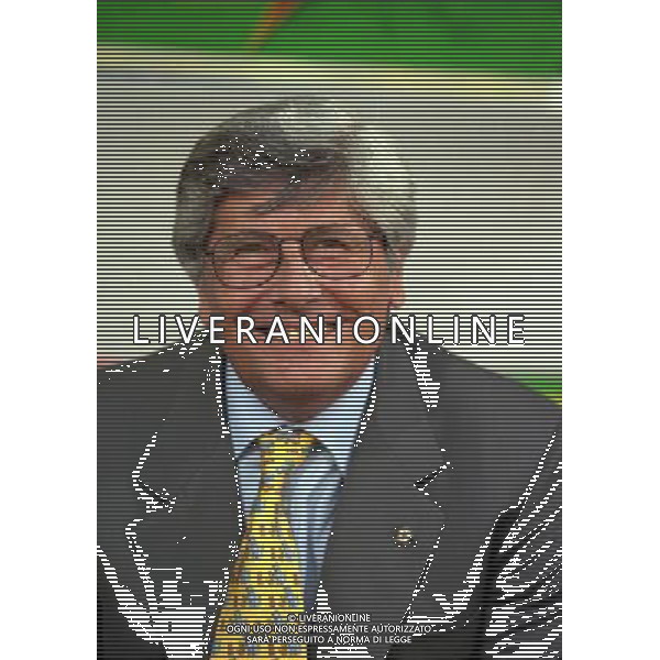 05-06 1999 BOLOGNA STADIO DALL\'ARA ITALIA GALLES NELLA FOTO LUCIANO NIZZOLA PRESIDENTE LEGA CALCIO AG ALDO LIVERANI SAS