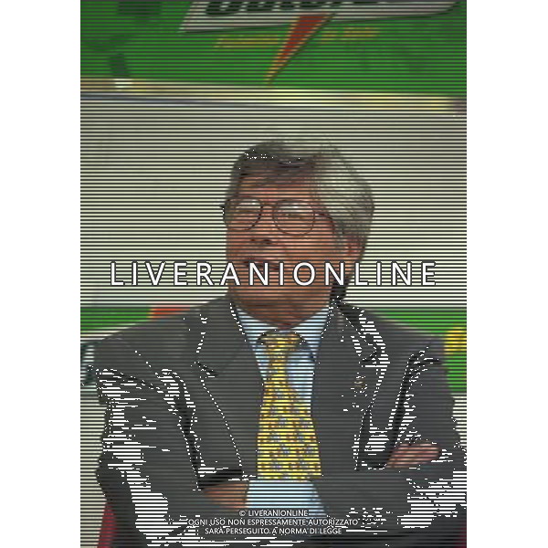 05-06 1999 BOLOGNA STADIO DALL\'ARA ITALIA GALLES NELLA FOTO LUCIANO NIZZOLA PRESIDENTE LEGA CALCIO AG ALDO LIVERANI SAS