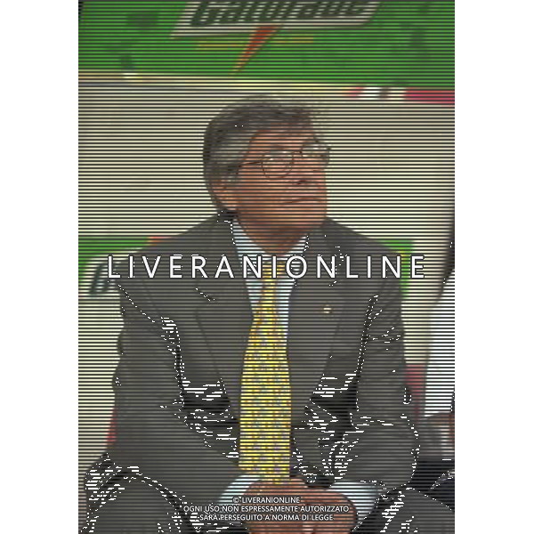 05-06 1999 BOLOGNA STADIO DALL\'ARA ITALIA GALLES NELLA FOTO LUCIANO NIZZOLA PRESIDENTE LEGA CALCIO AG ALDO LIVERANI SAS