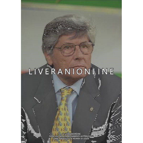 05-06 1999 BOLOGNA STADIO DALL\'ARA ITALIA GALLES NELLA FOTO LUCIANO NIZZOLA PRESIDENTE LEGA CALCIO AG ALDO LIVERANI SAS