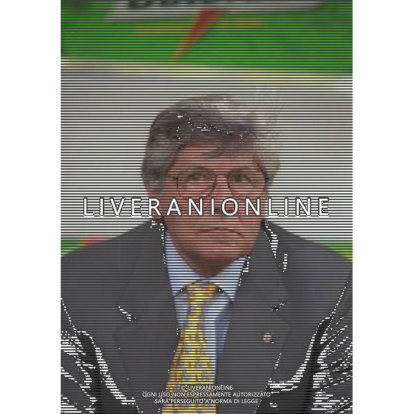 05-06 1999 BOLOGNA STADIO DALL\'ARA ITALIA GALLES NELLA FOTO LUCIANO NIZZOLA PRESIDENTE LEGA CALCIO AG ALDO LIVERANI SAS