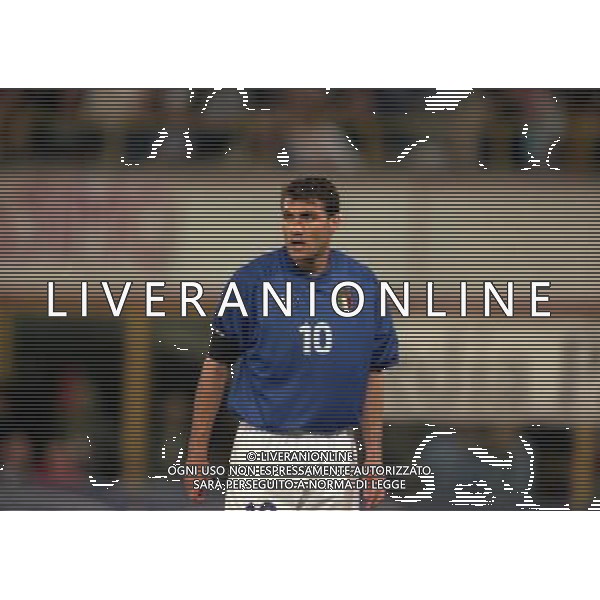 05-06 1999 BOLOGNA STADIO DALL\'ARA ITALIA GALLES NELLA FOTO CHRISTIAN VIERI AG ALDO LIVERANI SAS