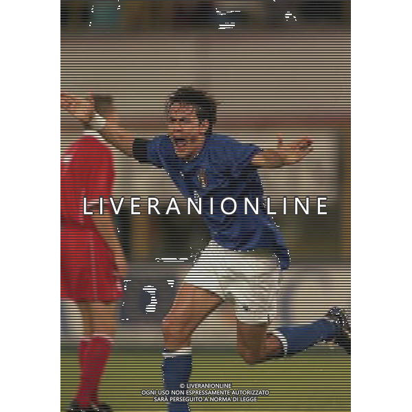 05-06 1999 BOLOGNA STADIO DALL\'ARA ITALIA GALLES NELLA FOTO FILIPPO INZAGHI AG ALDO LIVERANI SAS
