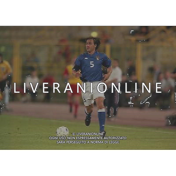 05-06 1999 BOLOGNA STADIO DALL\'ARA ITALIA GALLES NELLA FOTO FABIO CANNAVARO AG ALDO LIVERANI SAS