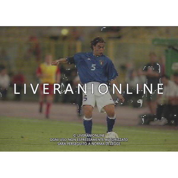 05-06 1999 BOLOGNA STADIO DALL\'ARA ITALIA GALLES NELLA FOTO FABIO CANNAVARO AG ALDO LIVERANI SAS