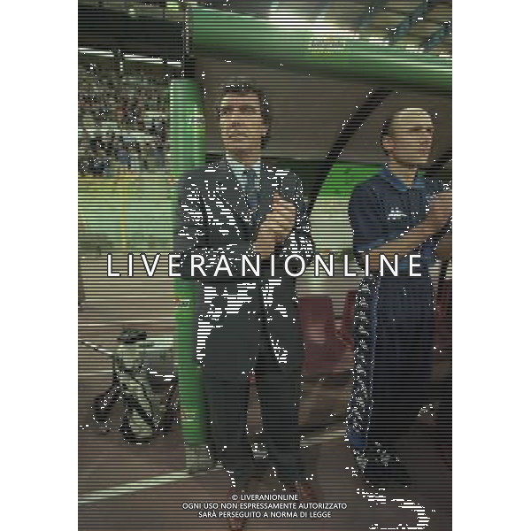 05-06 1999 BOLOGNA STADIO DALL\'ARA ITALIA GALLES NELLA FOTO DINO ZOFF ALLENATORE NAZIONALE ITALIANA CON FRANCESCO ROCCA AG ALDO LIVERANI SAS
