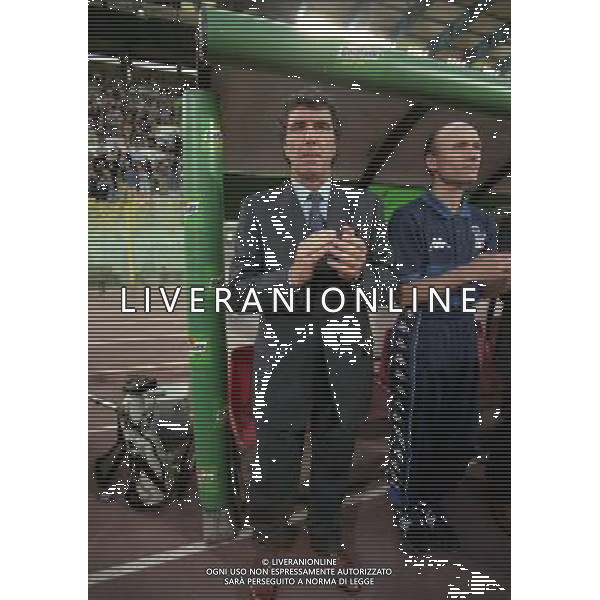 05-06 1999 BOLOGNA STADIO DALL\'ARA ITALIA GALLES NELLA FOTO DINO ZOFF ALLENATORE NAZIONALE ITALIANA CON FRANCESCO ROCCA AG ALDO LIVERANI SAS