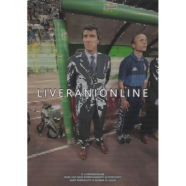 05-06 1999 BOLOGNA STADIO DALL\'ARA ITALIA GALLES NELLA FOTO DINO ZOFF ALLENATORE NAZIONALE ITALIANA CON FRANCESCO ROCCA AG ALDO LIVERANI SAS