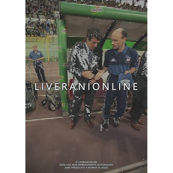 05-06 1999 BOLOGNA STADIO DALL\'ARA ITALIA GALLES NELLA FOTO DINO ZOFF ALLENATORE NAZIONALE ITALIANA CON FRANCESCO ROCCA AG ALDO LIVERANI SAS