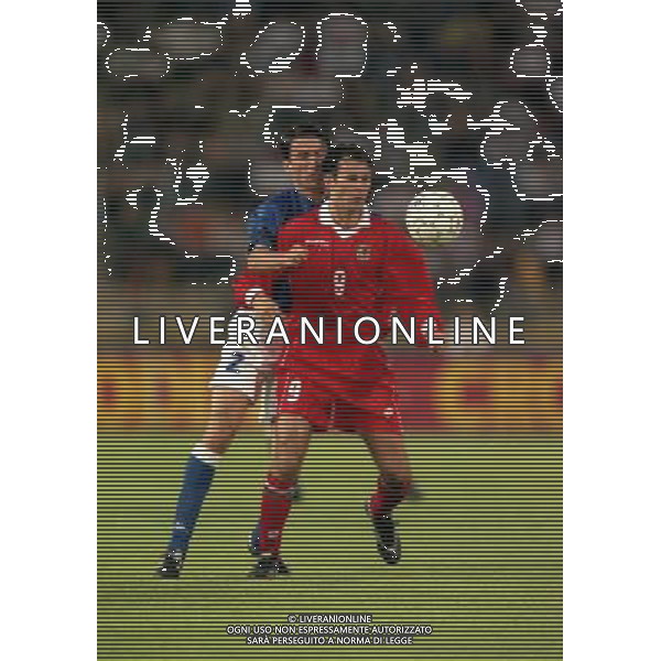 05-06 1999 BOLOGNA STADIO DALL\'ARA ITALIA GALLES NELLA FOTO RYAN GIGGS AG ALDO LIVERANI SAS