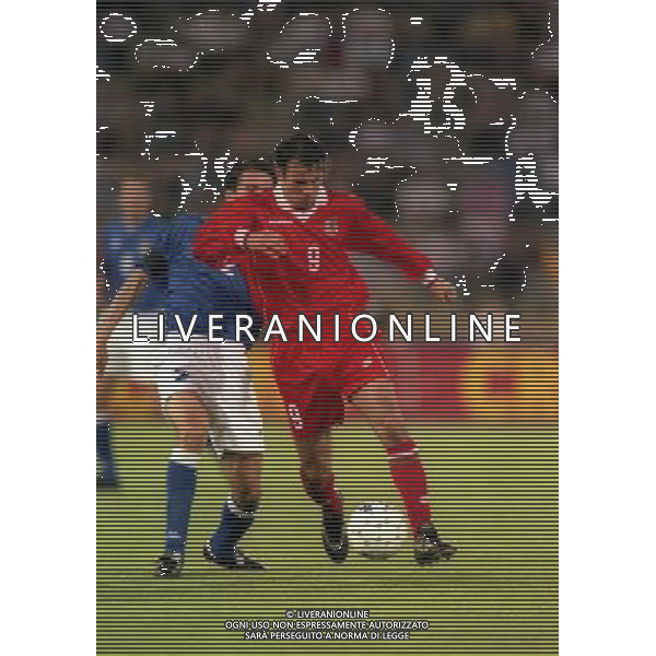 05-06 1999 BOLOGNA STADIO DALL\'ARA ITALIA GALLES NELLA FOTO RYAN GIGGS AG ALDO LIVERANI SAS