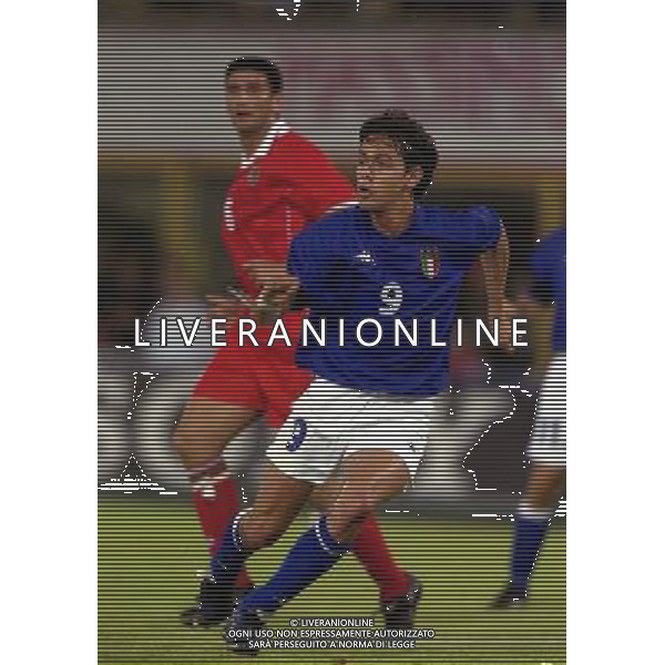 05-06 1999 BOLOGNA STADIO DALL\'ARA ITALIA GALLES NELLA FOTO FILIPPO INZAGHI AG ALDO LIVERANI SAS