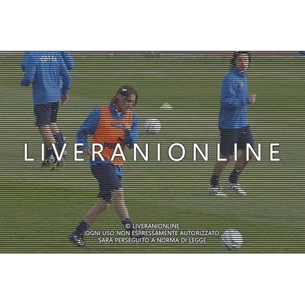 COVERCIANO 22/03/05 ALLENAMENTO DELLA NAZIONALE NELLA FOTO TOTTI FRANCESCO PH GIANNI NUCCI/AG.ALDO LIVERANI