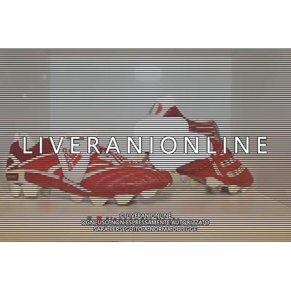 Milano, ( MI ) 15/12/2016 Galleria Vittorio Emanuele II, Inaugurazione Museo Internazionale del Calcio \' La Stringa d\'Oro \' Nella foto: Le scarpe di Alessandro Nesta (scarpini) PH Lauro Montagnini / AGENZIA ALDO LIVERANI SAS