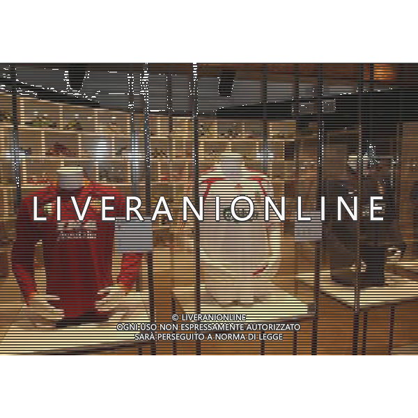 Milano, ( MI ) 15/12/2016 Galleria Vittorio Emanuele II, Inaugurazione Museo Internazionale del Calcio \' La Stringa d\'Oro \' Nella foto: Magliette dei calciatori PH Lauro Montagnini / AGENZIA ALDO LIVERANI SAS