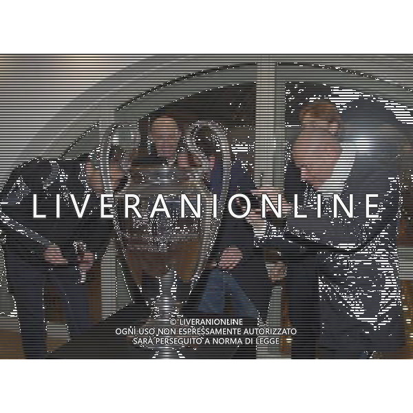 Milano, ( MI ) 15/12/2016 Galleria Vittorio Emanuele II, Inaugurazione Museo Internazionale del Calcio \' La Stringa d\'Oro \' Nella foto: La coppa della Champions League - Coppa Campioni PH Lauro Montagnini / AGENZIA ALDO LIVERANI SAS