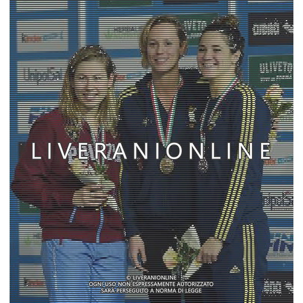 Campionato Italiano Invernale Open di Nuoto Riccione (RN) - 16.12.2016 Nella Foto: Federica Pellegrini-Stefania Pirozzi-Rachele Ceracchi /Ph.Vitez-Ag. Aldo Liverani