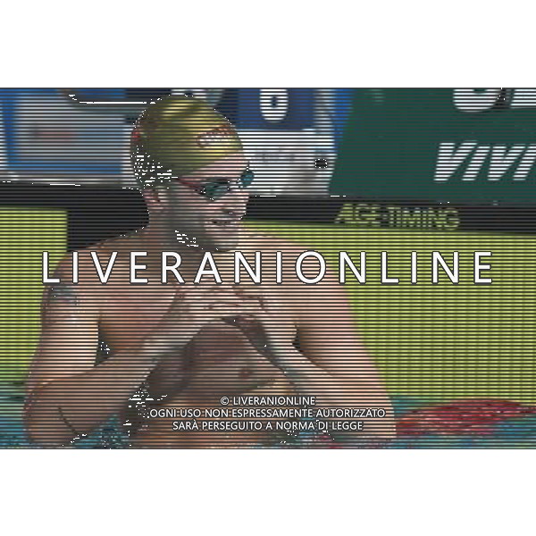 Campionato Italiano Invernale Open di Nuoto Riccione (RN) - 16.12.2016 Nella Foto:Ciccarese Christopher festeggia la vittoria /Ph.Vitez-Ag. Aldo Liverani