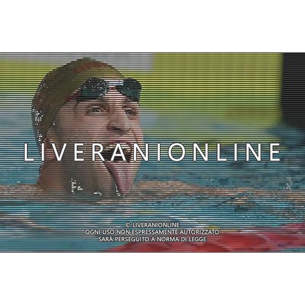 Campionato Italiano Invernale Open di Nuoto Riccione (RN) - 16.12.2016 Nella Foto:Ciccarese Christopher festeggia la vittoria /Ph.Vitez-Ag. Aldo Liverani