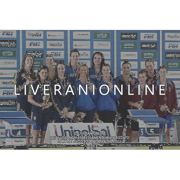 Nuoto Campionato Italiano Open Invernale 17/12/2016 nella foto: PODIO STAFFETTA FEMMINILE Â©Claudio Zamagni/Agenzia Aldo Liverani s.a.s. / AGENZIA ALDO LIVERANI SAS