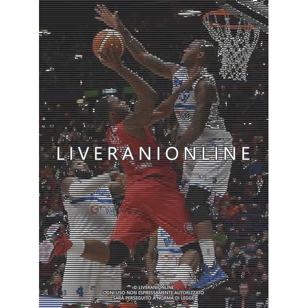 LBA Lega Basket Serie A 2016/2017 12a Giornata Milano - 18.12.2016 EA7 Emporio Armani Milano-Enel Brindisi Nella Foto:McLean Jamel - M\'Baye Amath /Ph.Vitez-Ag. Aldo Liverani