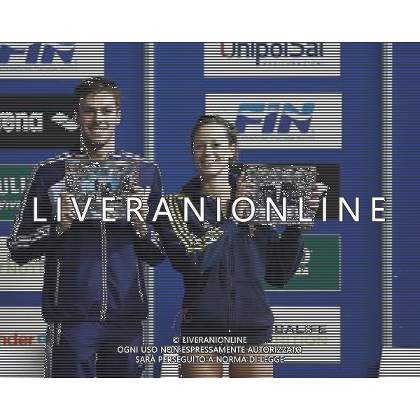 Nuoto Campionato Italiano Open Invernale 17/12/2016 nella foto: PALTRINIERI E PELLEGRINI PREMIATI Â©Claudio Zamagni/Agenzia Aldo Liverani s.a.s.