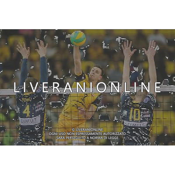 20.12.2016 LODZ , ATLAS ARENA , 2017 CEV LIGA MISTRZOW SIATKOWKA MEZCZYZN ( 2017 CEV VOLLEYBALL CHAMPIONS LEAGUE MEN ) MECZ (GAME) PGE SKRA BELCHATOW - AZIMUT MODENA NZ NEMANJA PETRIC, MARIUSZ WLAZLY, KEVIN LE ROUX FOTO RADOSLAW JOZWIAK / CYFRASPORT / NEWSPIX.PL --- Newspix.pl ag aldo liverani sas only italy *** Local Caption *** www.newspix.pl mail us: info@newspix.pl call us: 0048 022 23 22 222 --- Polish Picture Agency by Ringier Axel Springer Poland