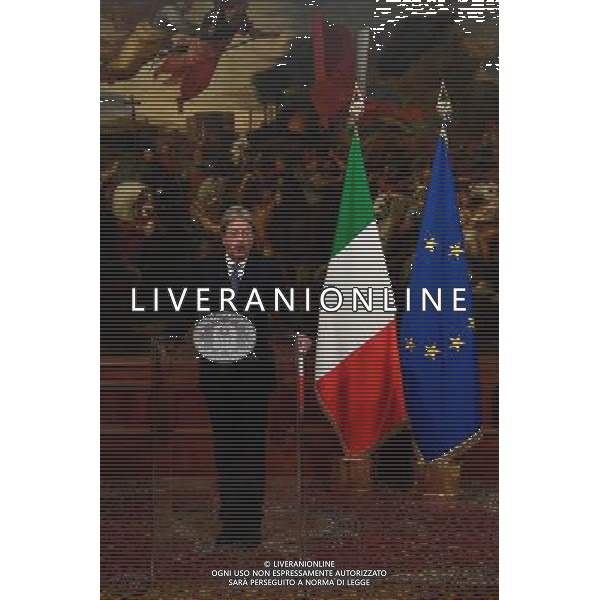 Conferenza stampa del Presidente del Consiglio Paolo Gentiloni dopo l\'uccisione dell\'attentatore di Berlino - Roma - 23.12.2016 - Palazzo Chigi - nella foto: / Ph. Corradetti-Ag. Aldo Liverani / AGENZIA ALDO LIVERANI SAS