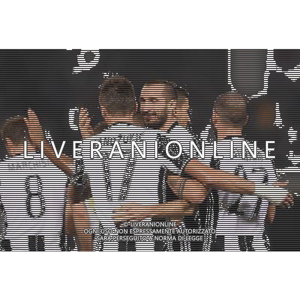 Supercoppa Italiana TIM 2016 Doha (Qatar) - 23.12.2016 Juventus-Milan Nella Foto:Esultanza di Giorgio Chiellini /Ag. Aldo Liverani