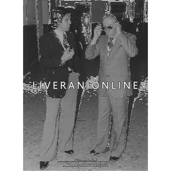 Roberto Boninsegna calciatore Inter anni \'70 con Giuseppe Meazza ph archivio ag. aldo liverani sas retrospettiva
