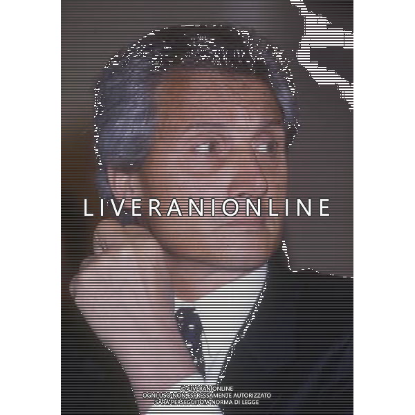 RETROSPETTIVA SERGIO CRAGNOTTI INDUSTRIALE E PRESIDENTE DELLA LAZIO CALCIO NELLA FOTO SERGIO CRAGNOTTI PRESIDENTE LAZIO AG ALDO LIVERANI SAS
