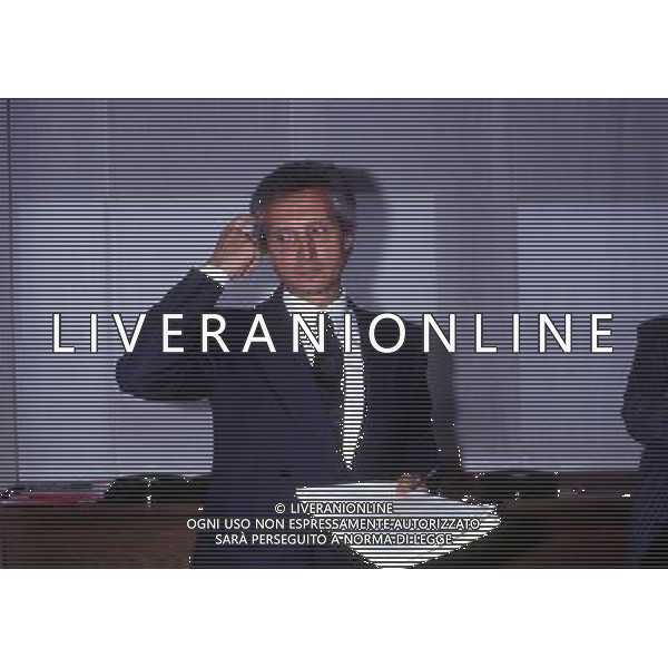 RETROSPETTIVA SERGIO CRAGNOTTI INDUSTRIALE E PRESIDENTE DELLA LAZIO CALCIO NELLA FOTO SERGIO CRAGNOTTI PRESIDENTE LAZIO AG ALDO LIVERANI SAS