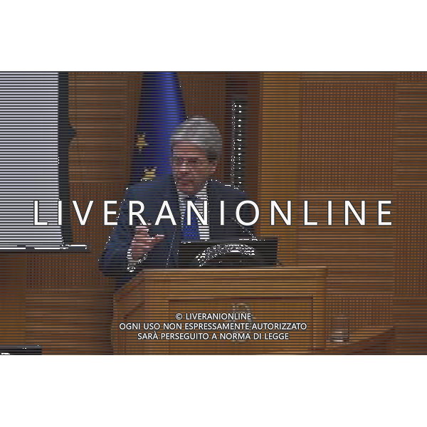 Conferenza stampa di fine anno del Presidente del Consiglio Paolo Gentiloni - Roma - 29.12.2016 - Aula dei Gruppi Parlamentari della Camera dei Deputati - nella foto: Paolo Gentiloni / Ph. Corradetti-Ag. Aldo Liverani