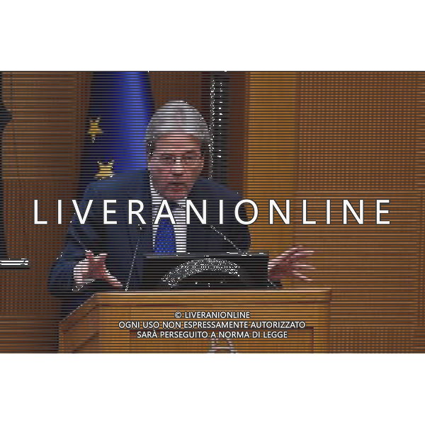 Conferenza stampa di fine anno del Presidente del Consiglio Paolo Gentiloni - Roma - 29.12.2016 - Aula dei Gruppi Parlamentari della Camera dei Deputati - nella foto: Paolo Gentiloni / Ph. Corradetti-Ag. Aldo Liverani