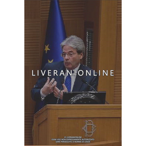 Conferenza stampa di fine anno del Presidente del Consiglio Paolo Gentiloni - Roma - 29.12.2016 - Aula dei Gruppi Parlamentari della Camera dei Deputati - nella foto: Paolo Gentiloni / Ph. Corradetti-Ag. Aldo Liverani